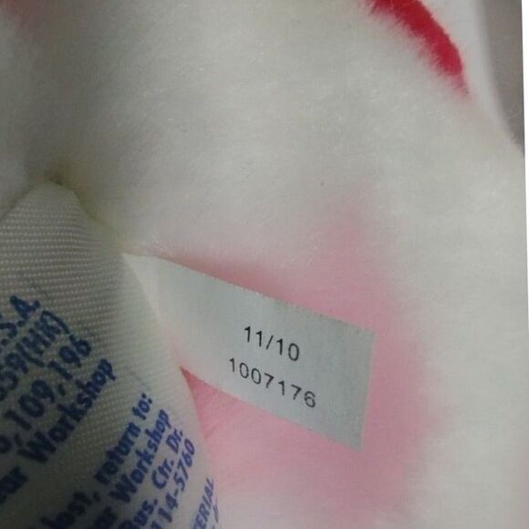 Build A Bear Plush Valentine's Day Teddy Bear White with Pink & Red Hearts l - Picture 5 of 11